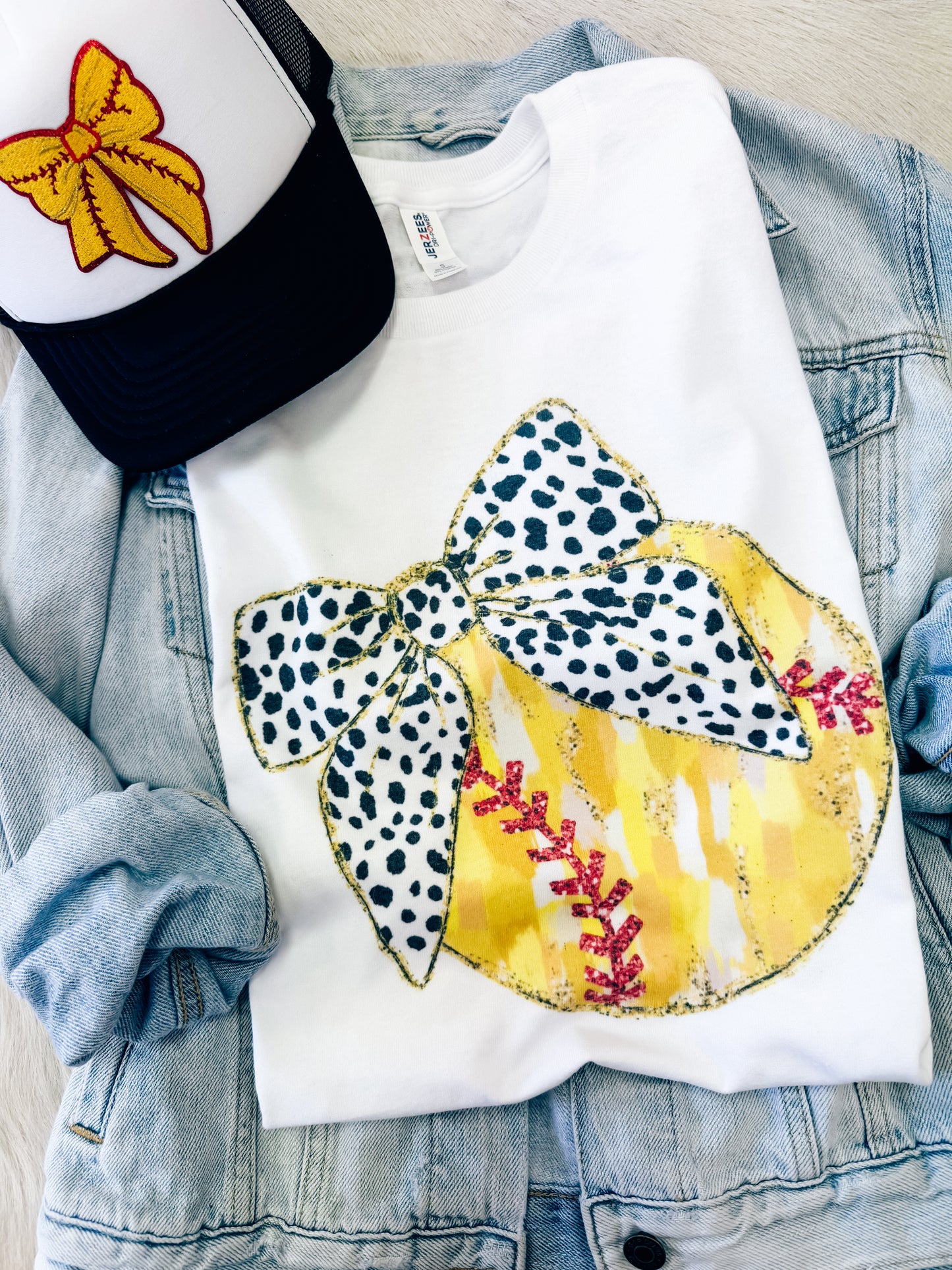 Softball Bow Tee