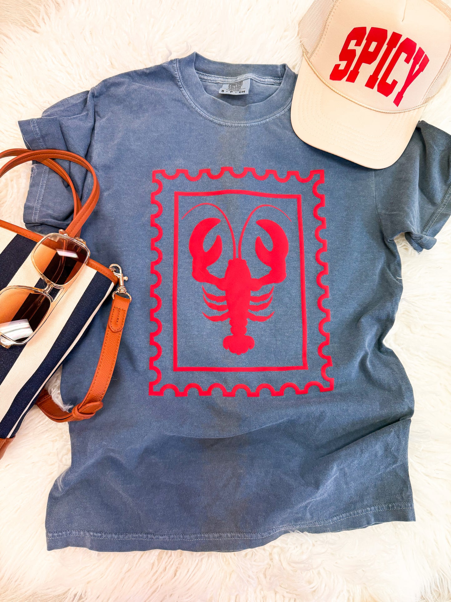 Lobster Stamp Puff Tee