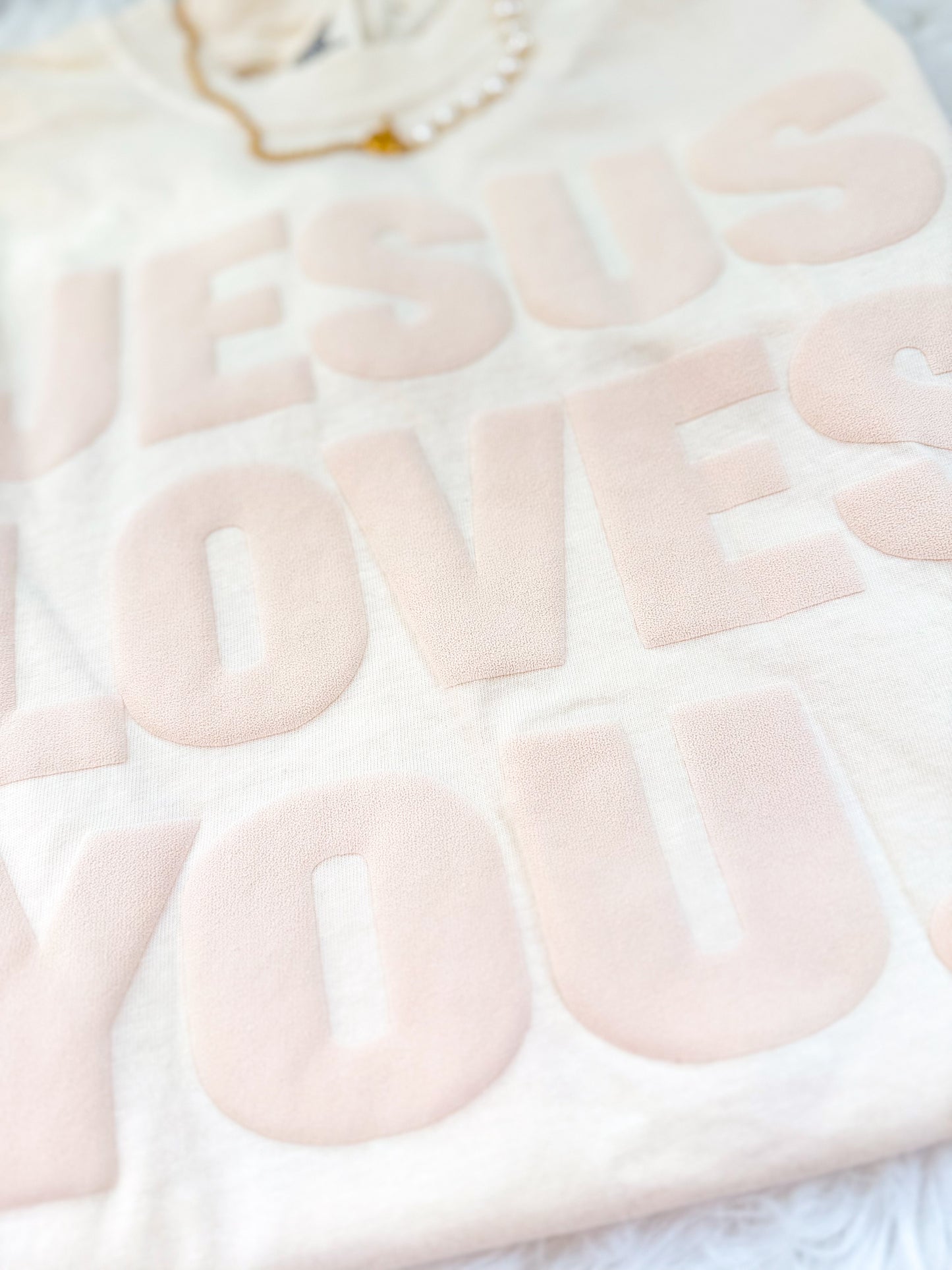 JESUS LOVES YOU Puff Tee
