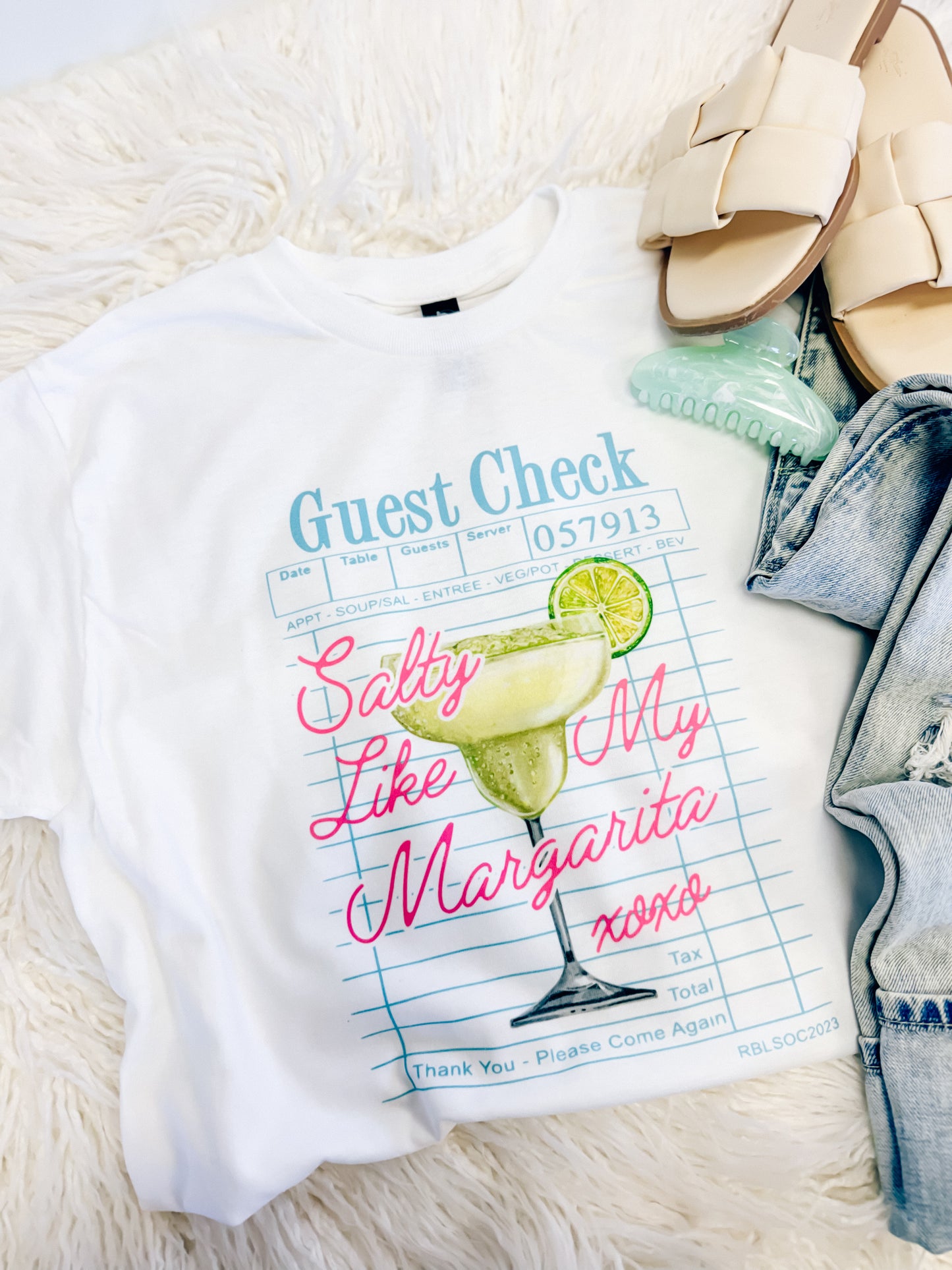 Salty Guest Check Tee