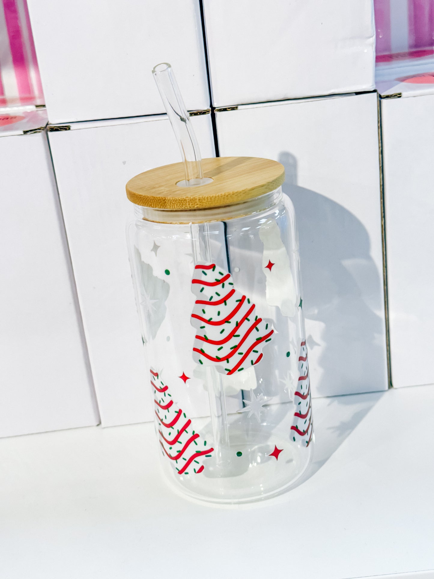Christmas Glass Cups