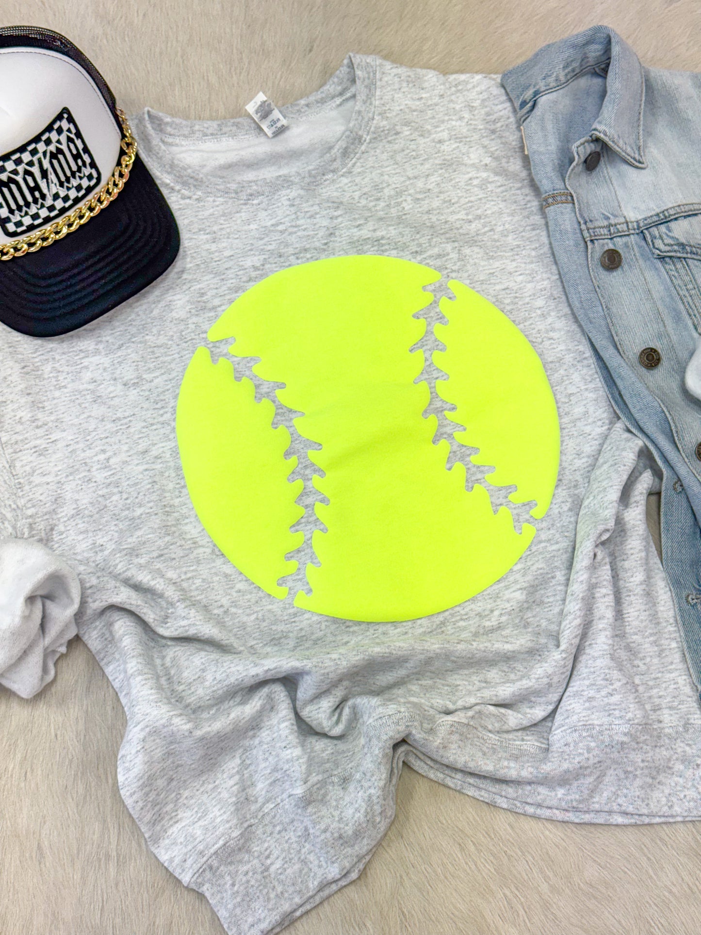 Softball Puff Sweatshirt