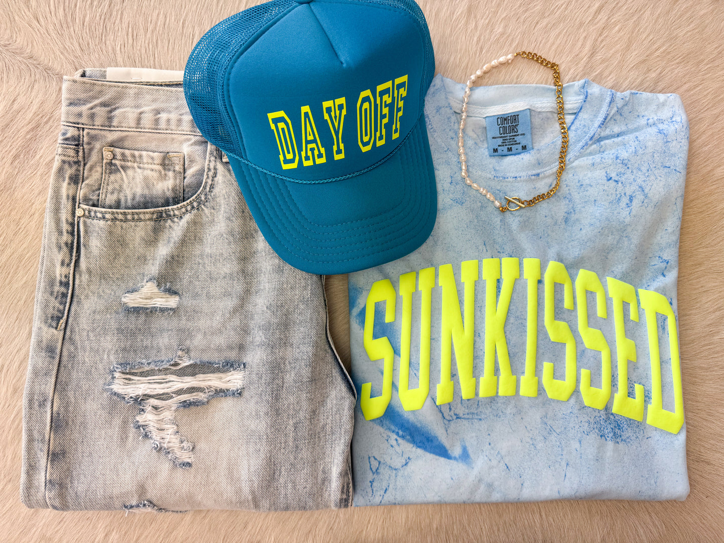 Sunkissed Tie Die Tee-Blue