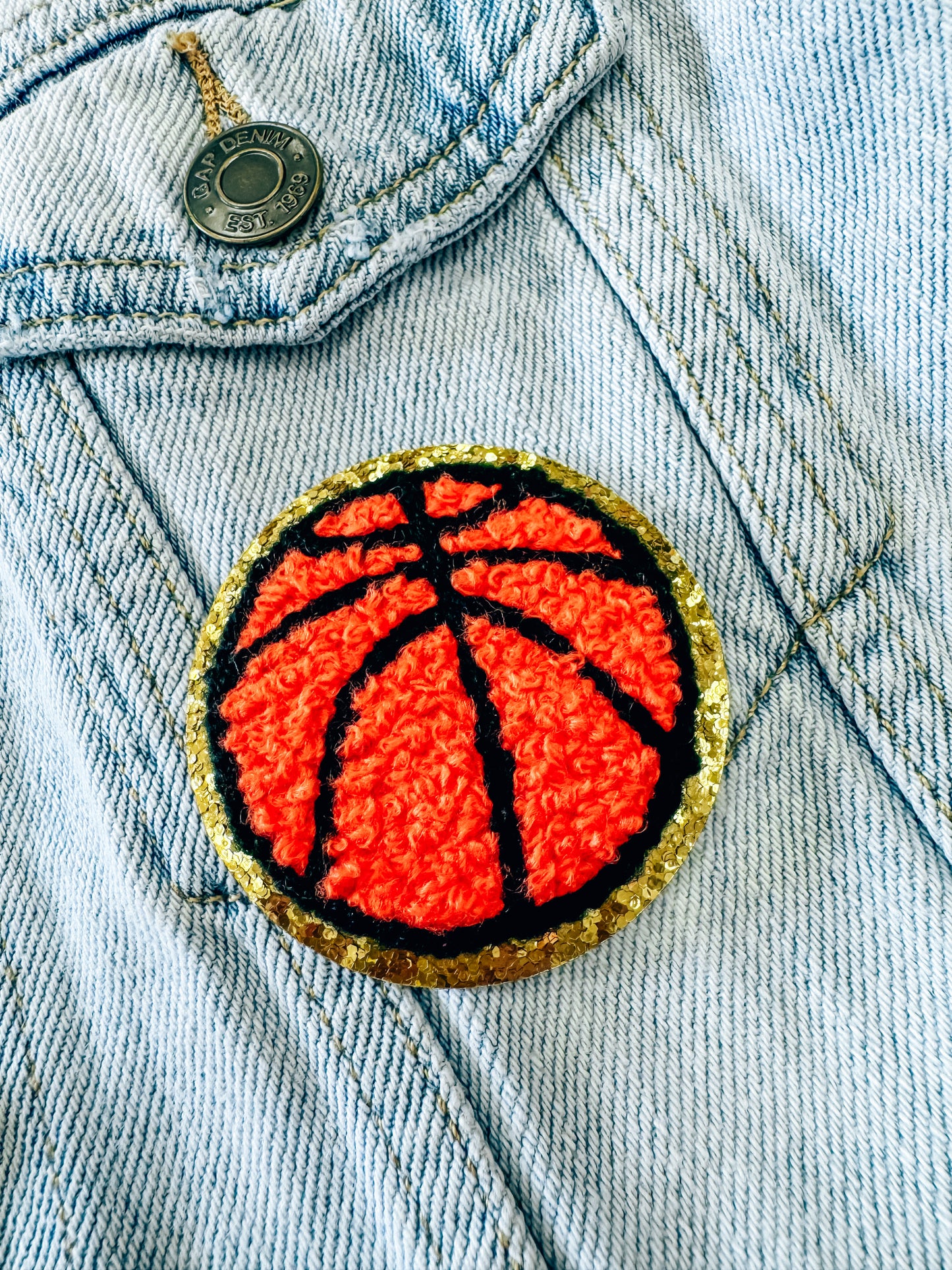 Basketball Chenille Patch