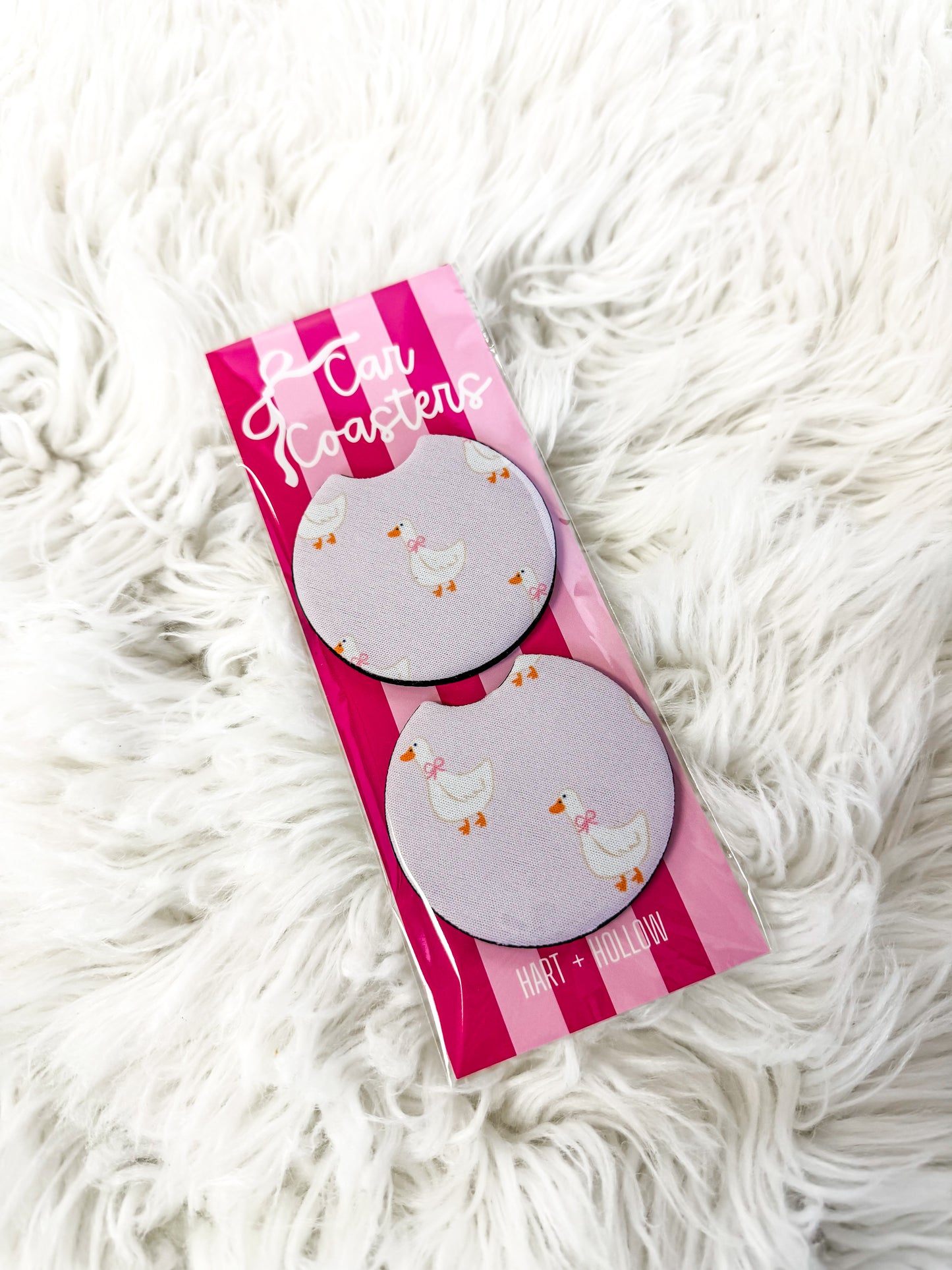 Darling Duck Neoprene Car Coaster