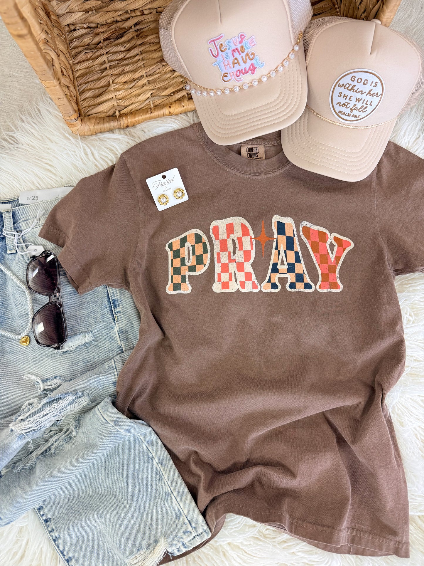 Pray (Checkered Filled) Tee