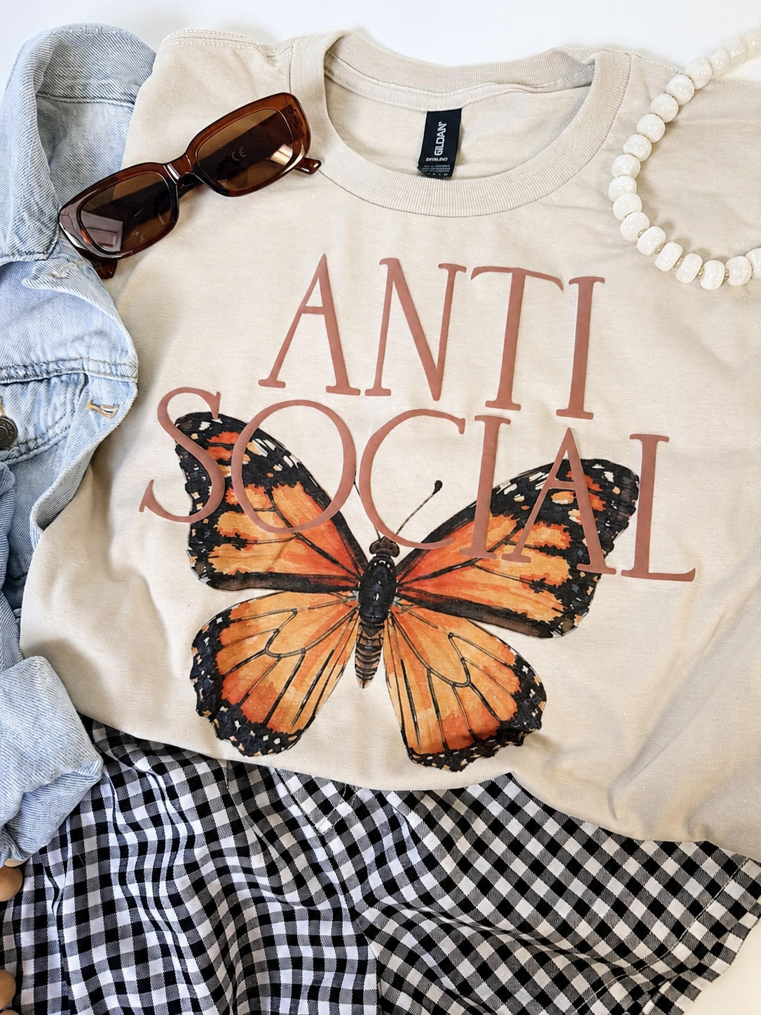 Anti Social Butterfly Tee