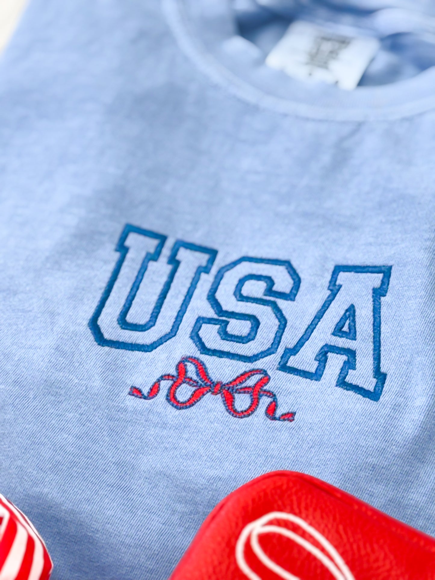 USA Embroidered Tee