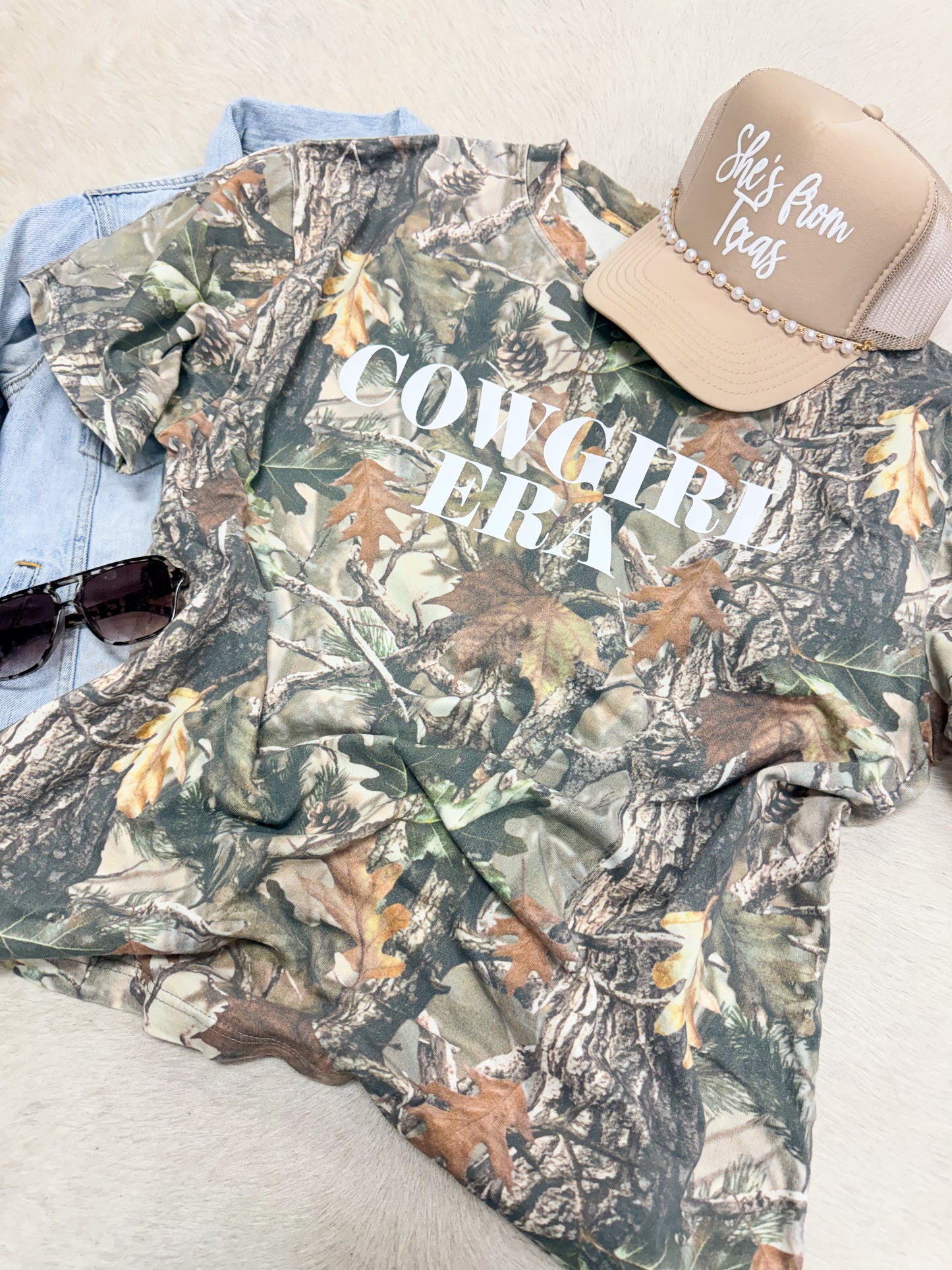 Cowgirl Era Camo Tee
