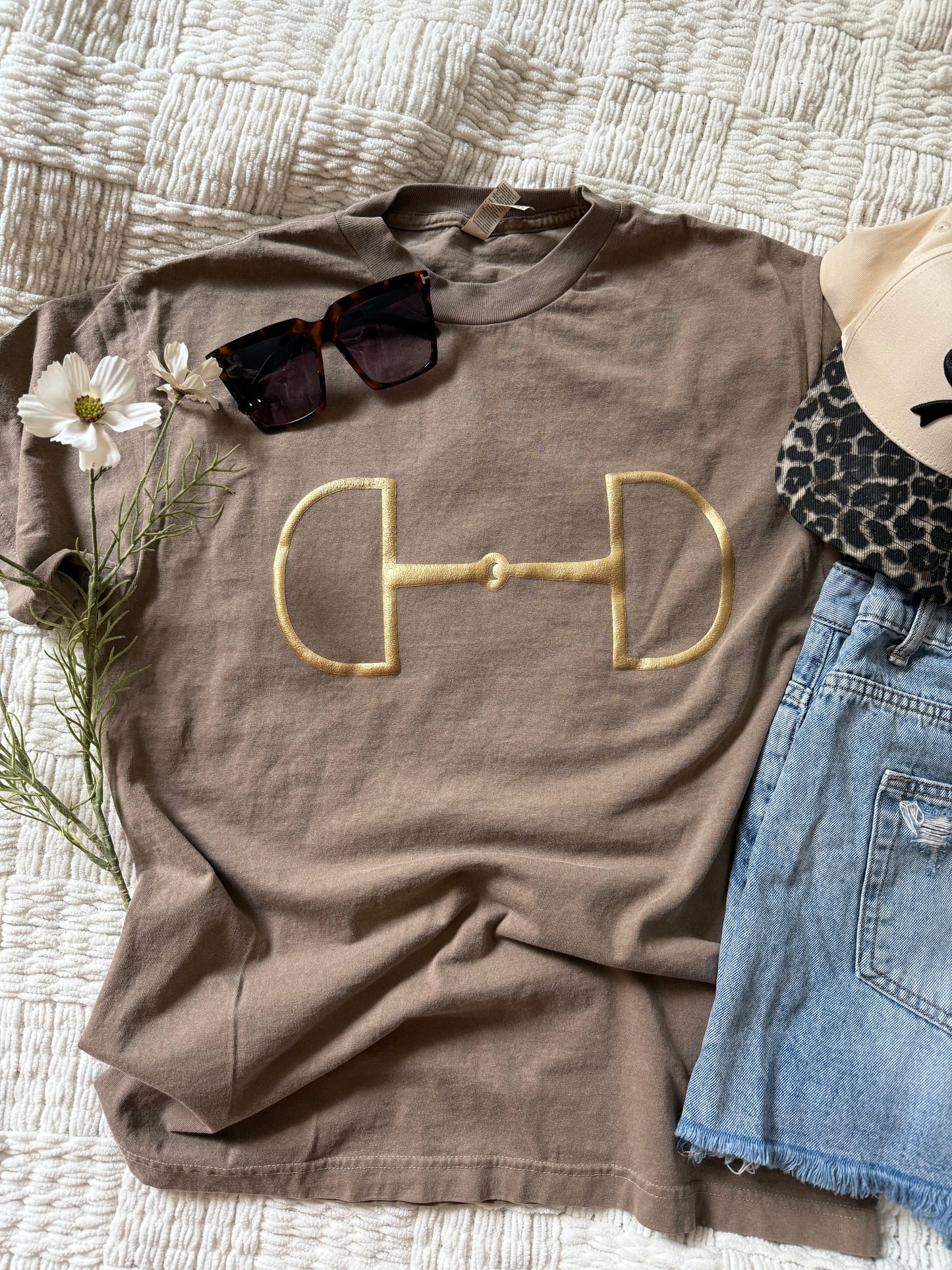 Gold Puff Bit Tee