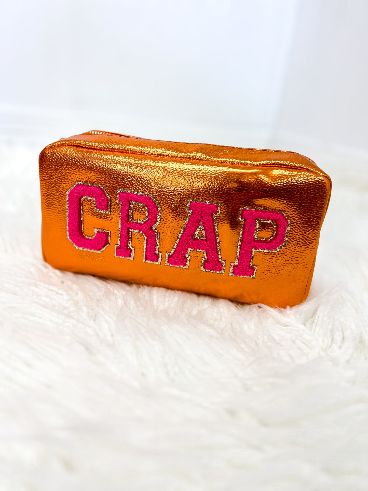 Metallic Crap Cosmetic Bag