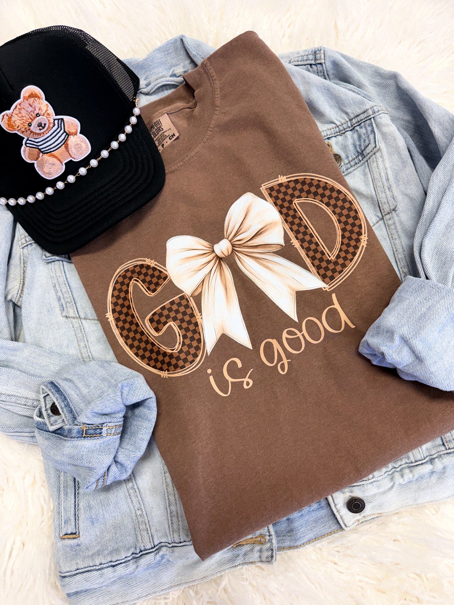 God Is Good (Bow&Checkered) Tee
