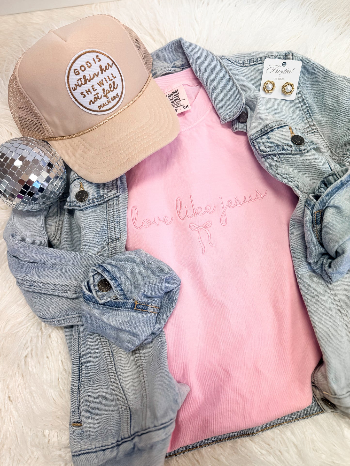 Love Like Jesus Embroidered Tee