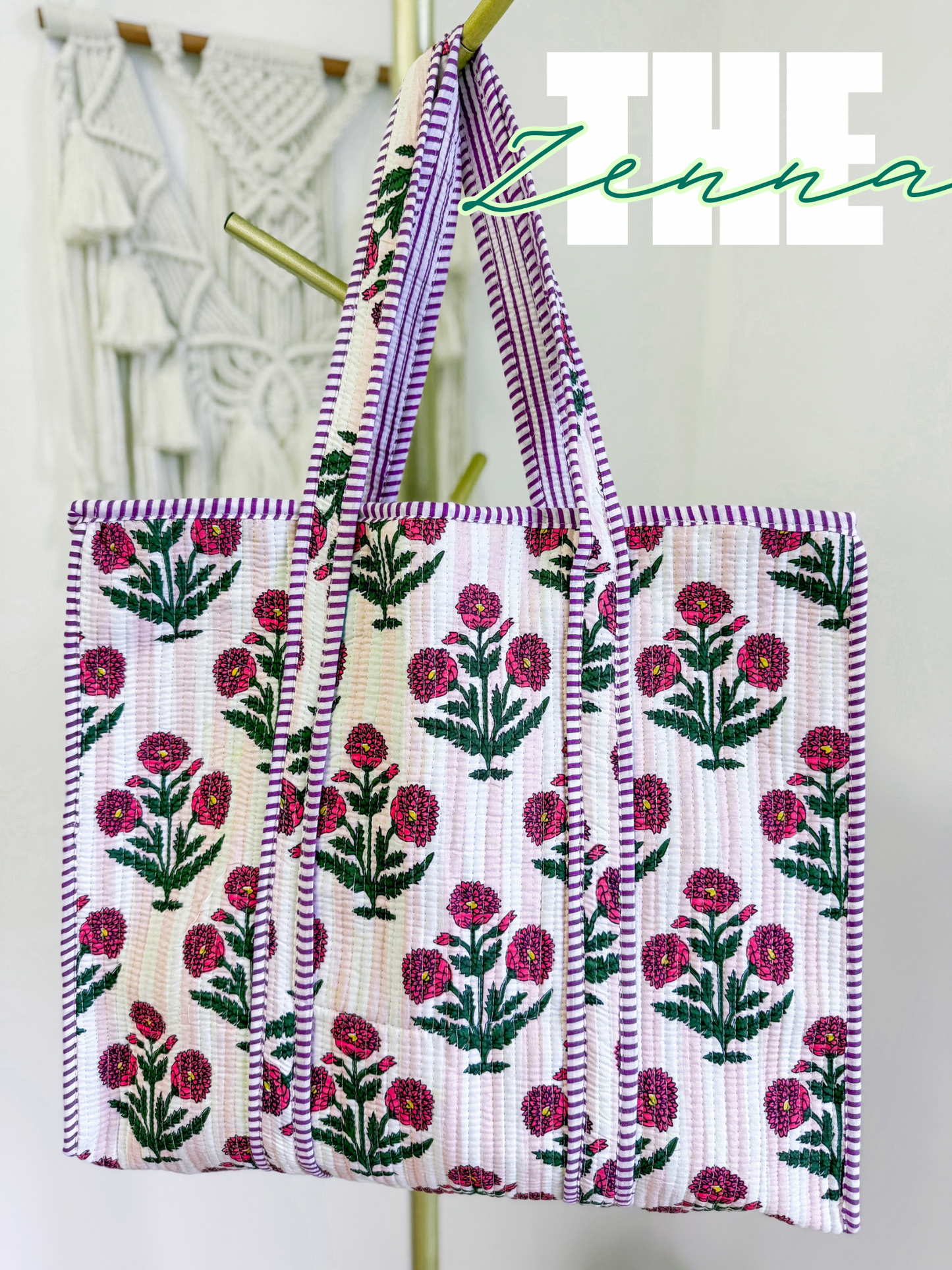 Quilted Tote Bag
