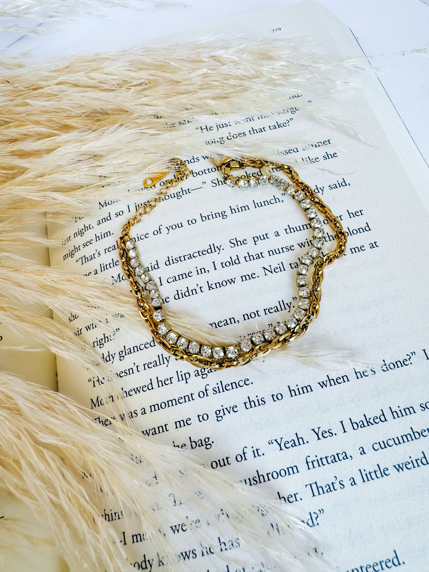 Layered Rhinestone Bracelet