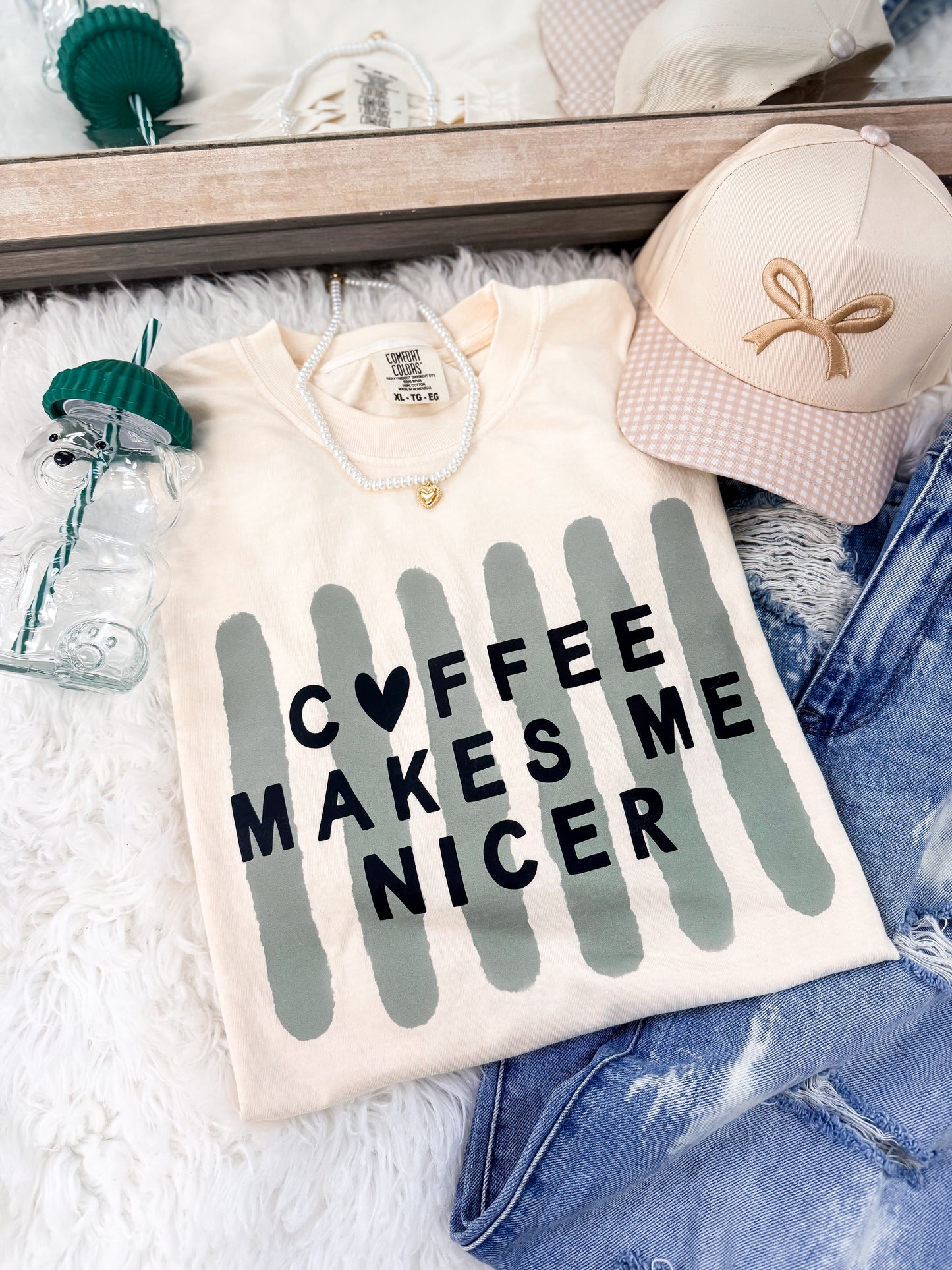 Coffee Makes Me Nicer Tee