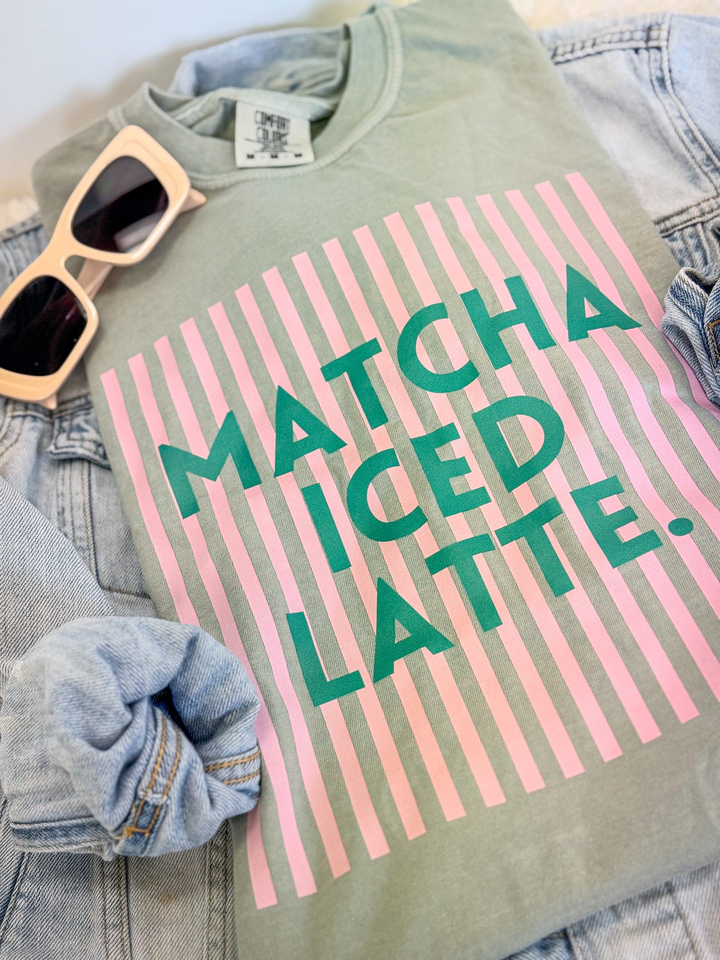 Matcha Iced Latte Tee