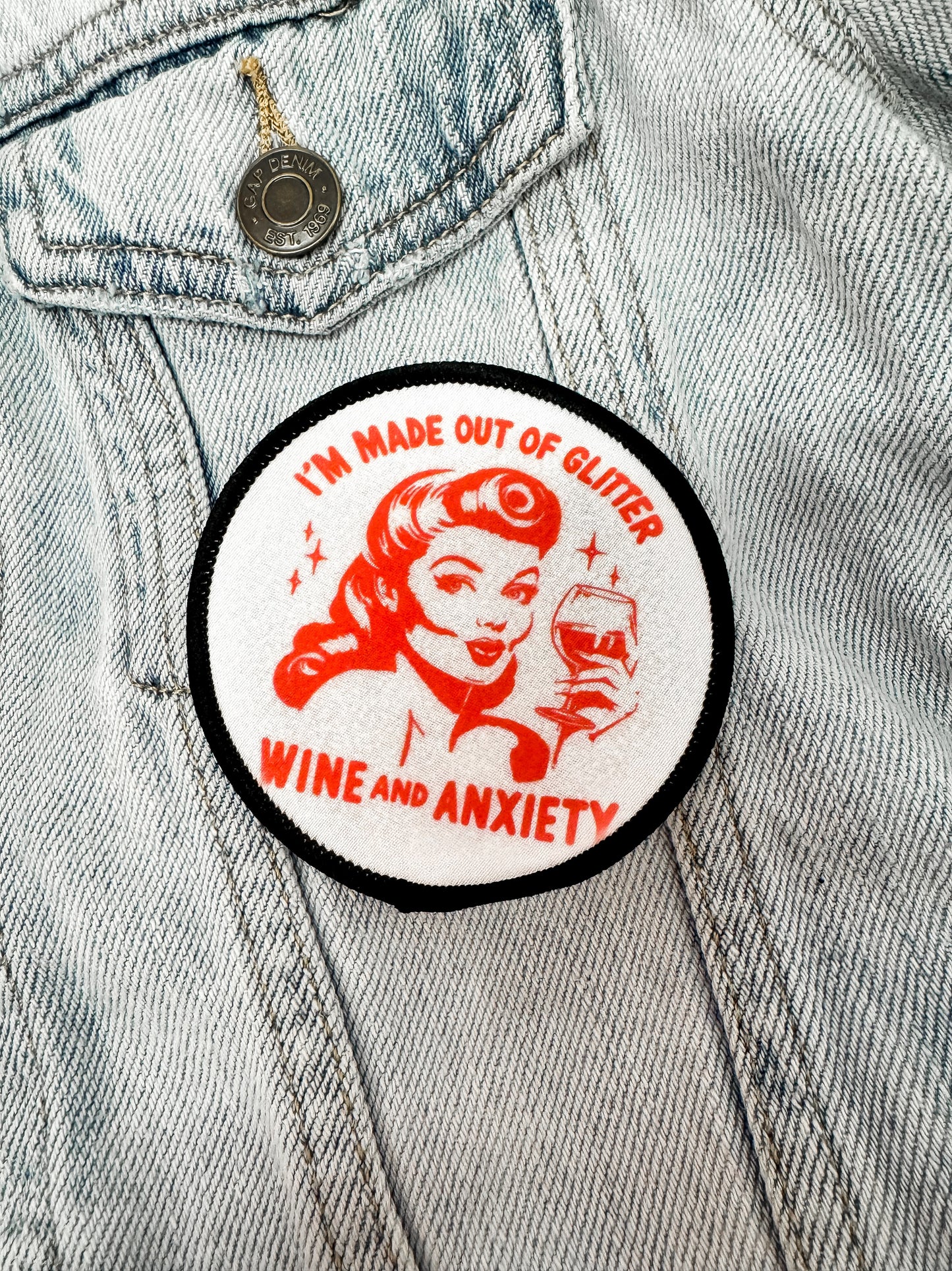 Glitter, Tequila & Wine Patch