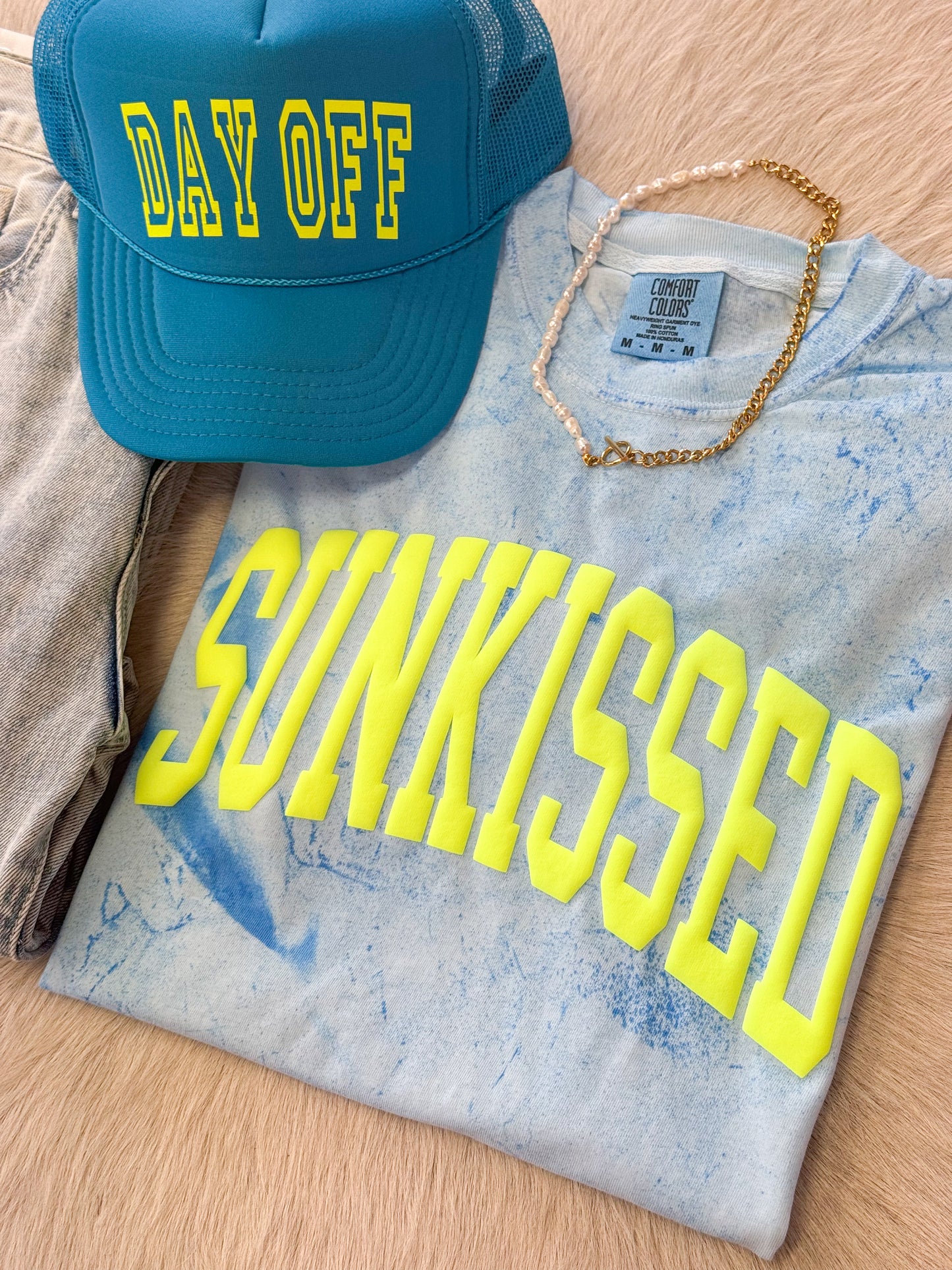 Sunkissed Tie Die Tee-Blue
