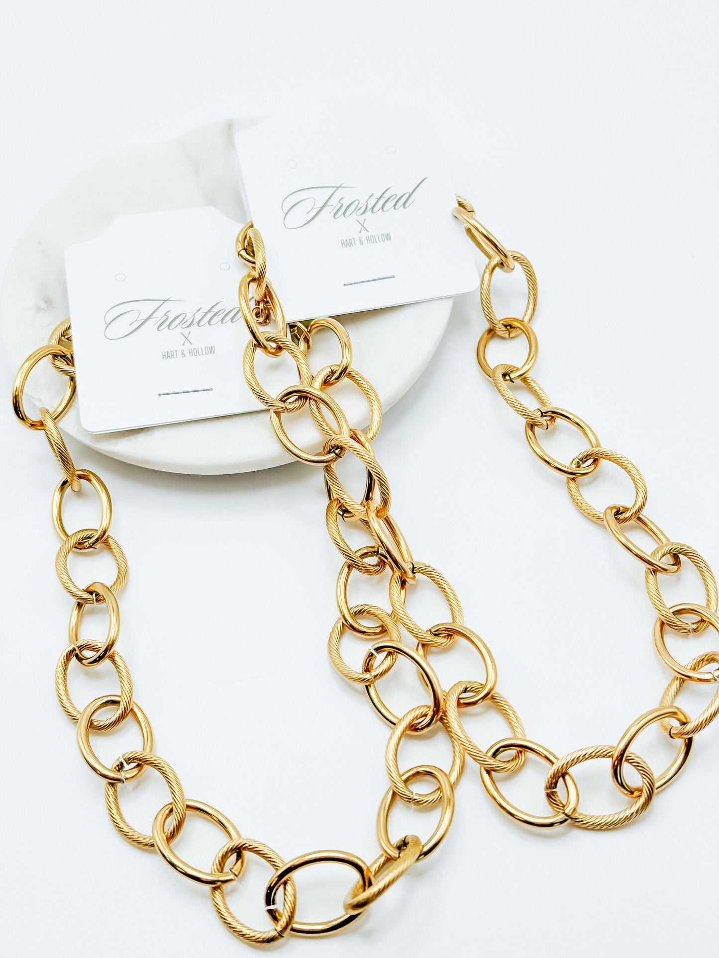 Golden Glow Chain Necklace