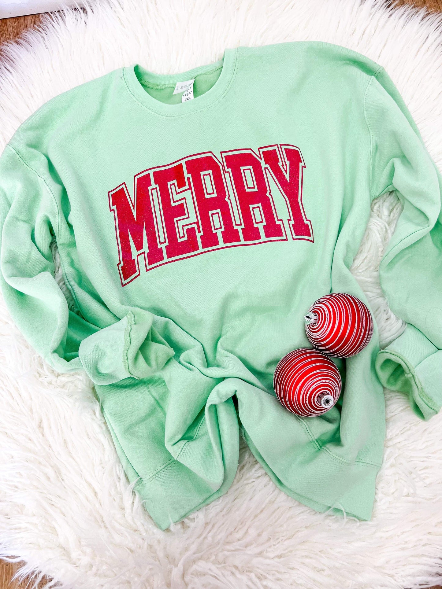 Glitter Merry Fleece Sweatshirt