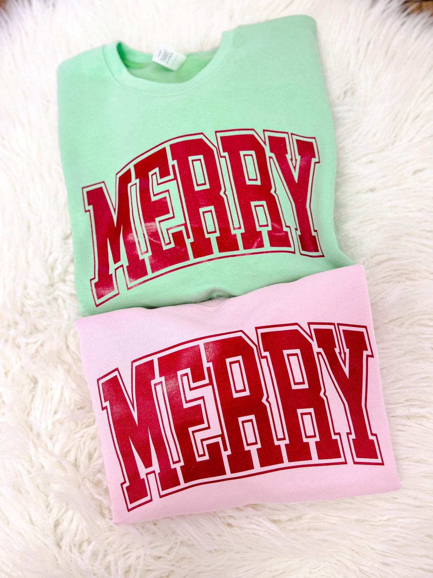 Glitter Merry Fleece Sweatshirt