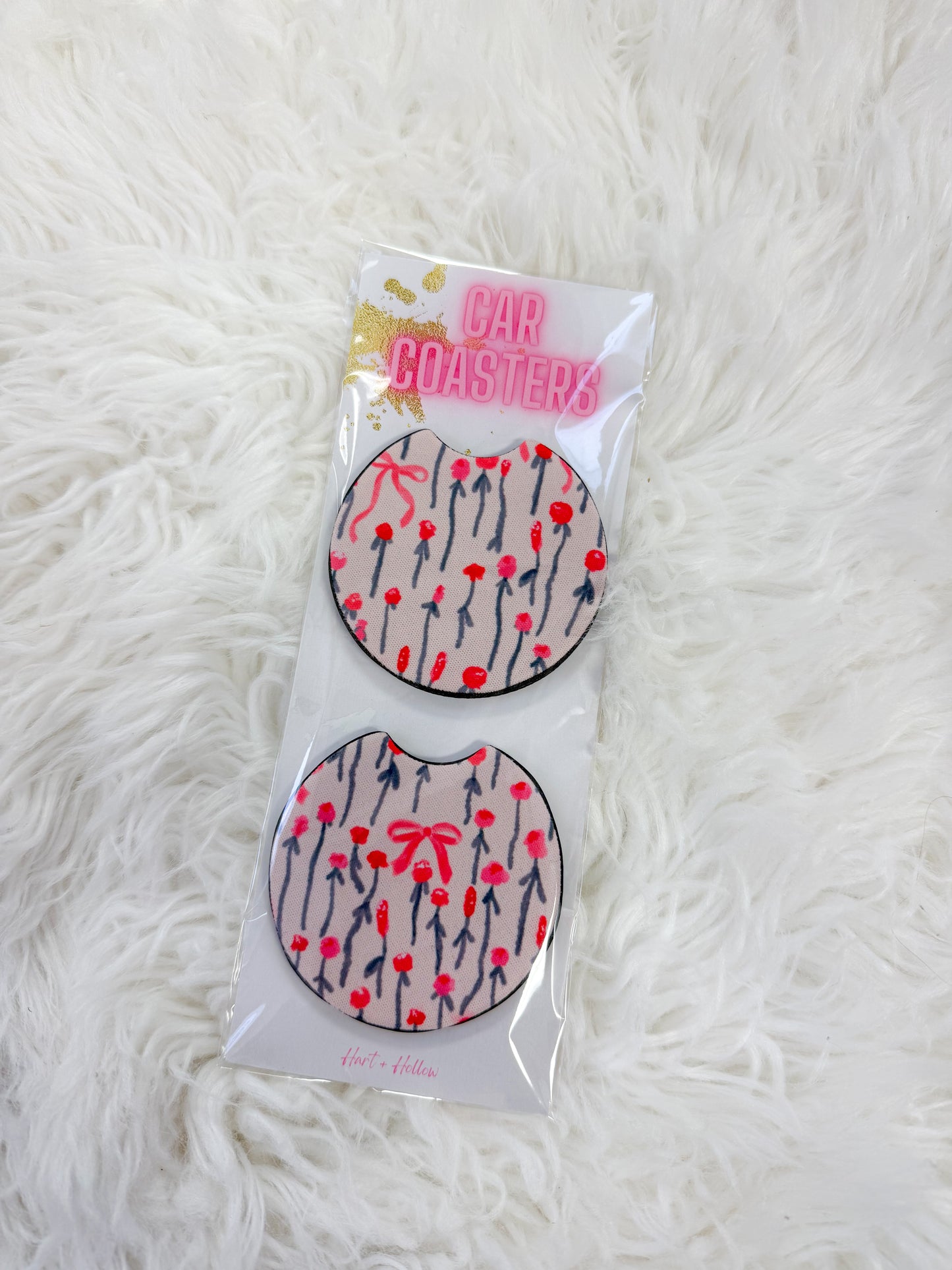 Spring Doodle Neoprene Car Coaster