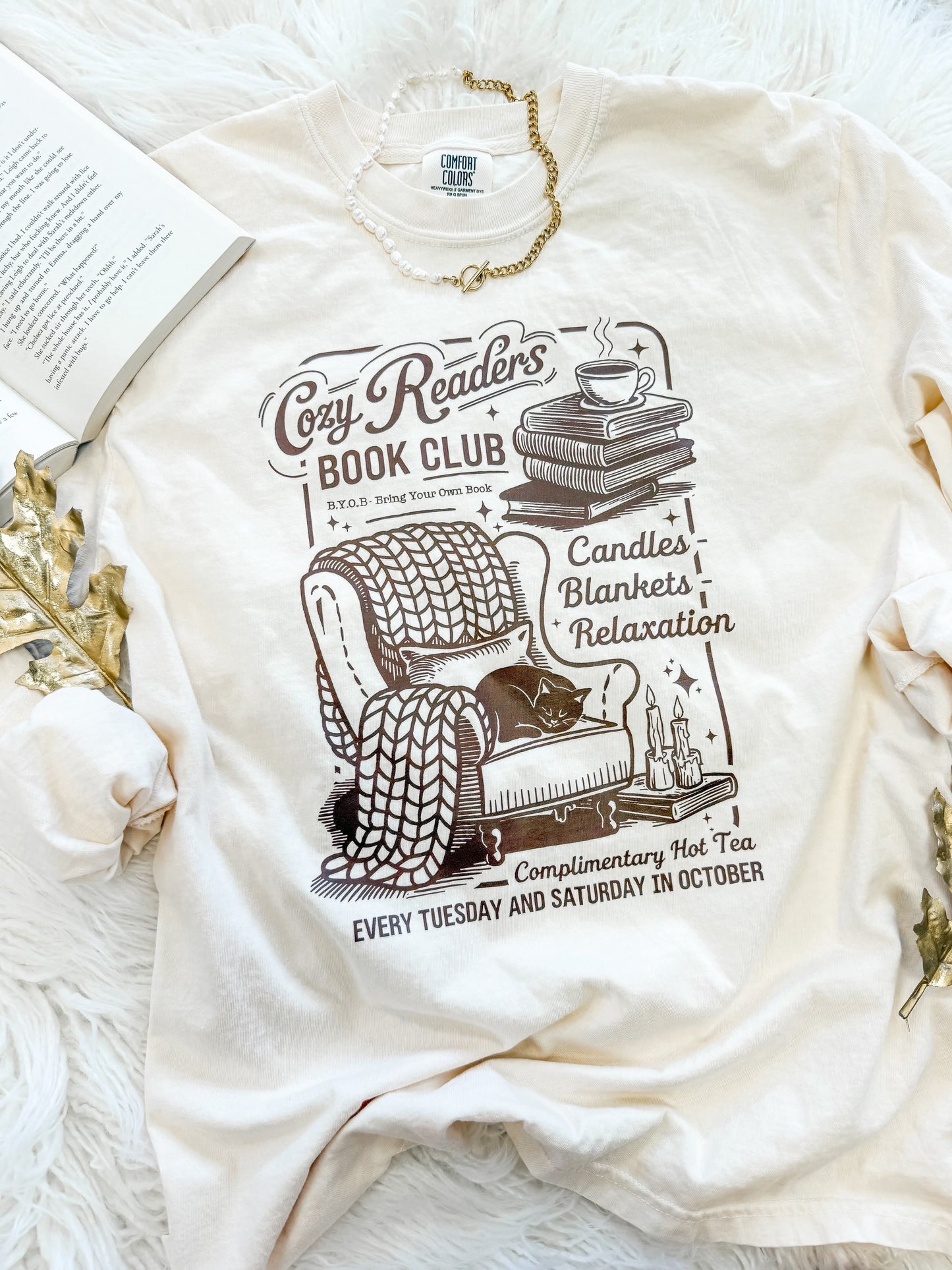 Cozy Readers Book Club Long Sleeve