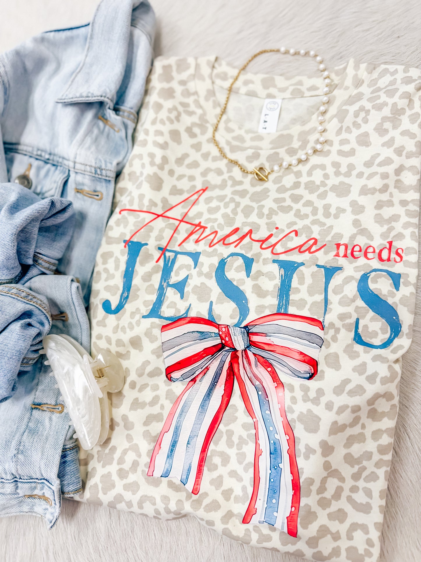 America Needs Jesus Tee