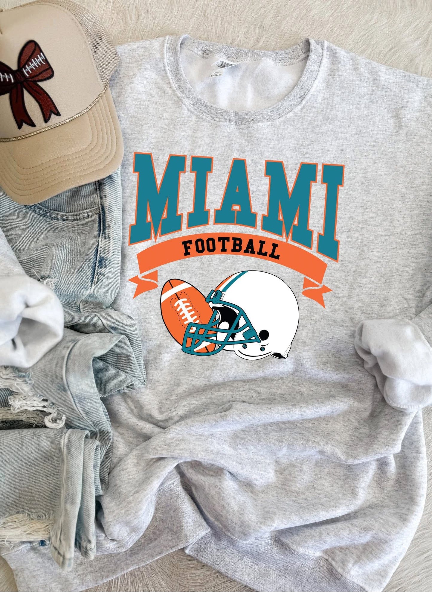 Miami Football Sweatshirt or Tee