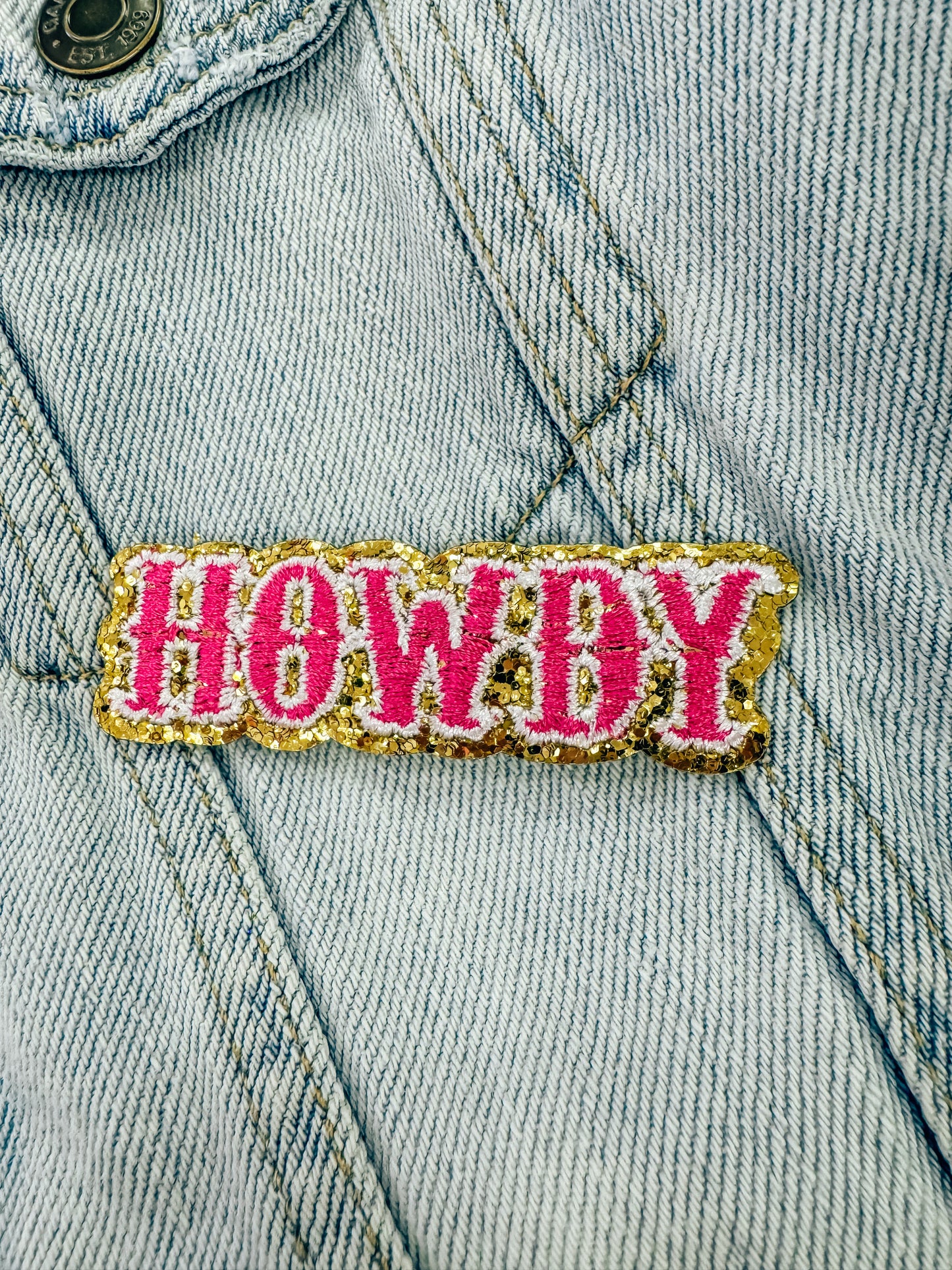 Pink Howdy Patch