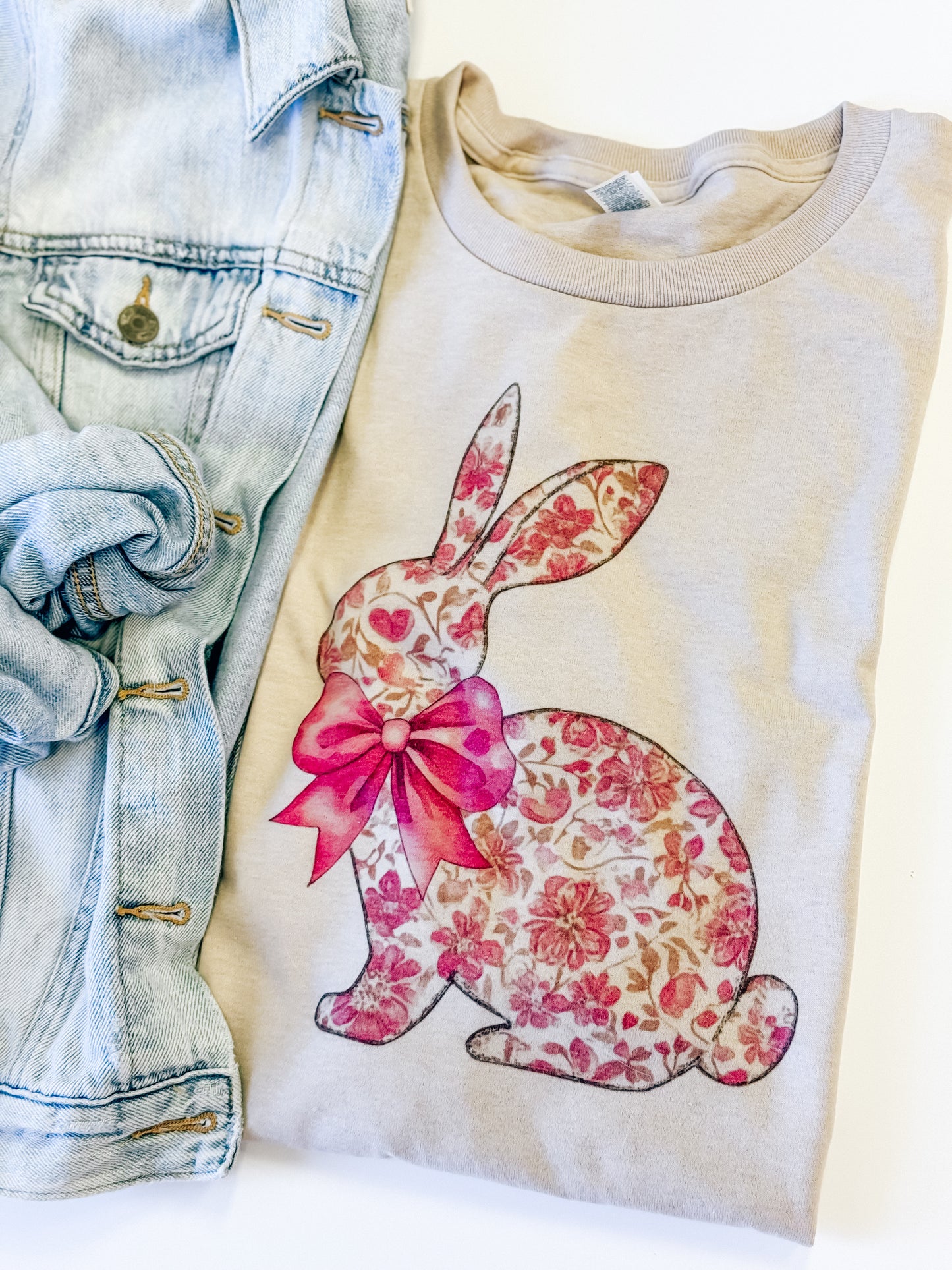 Pink Chinoiserie Bunny Tee