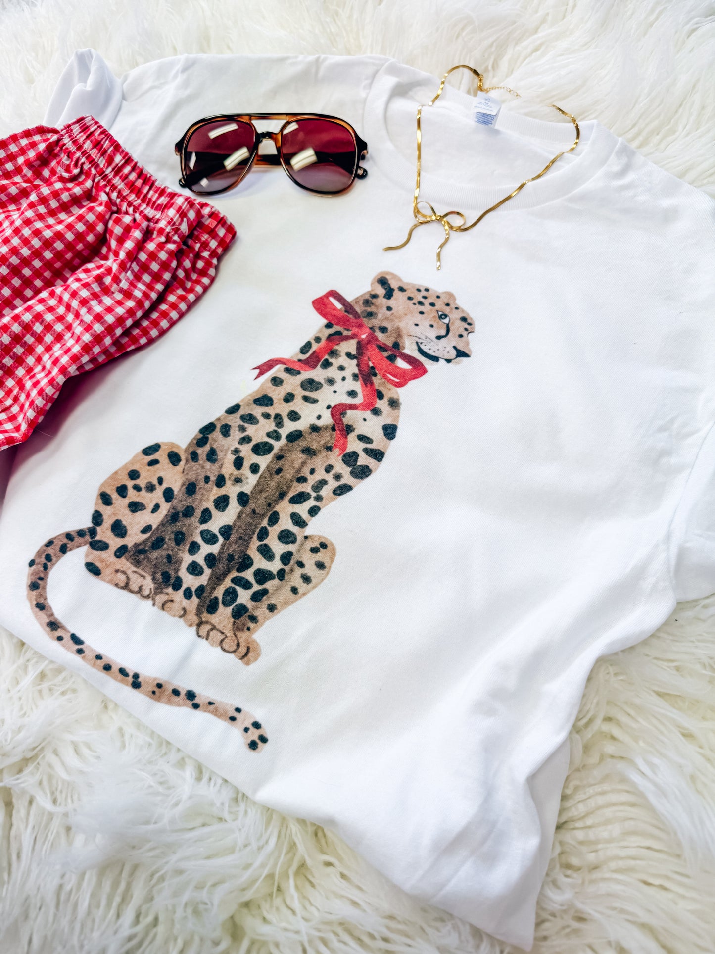 Leopard Bow Tee