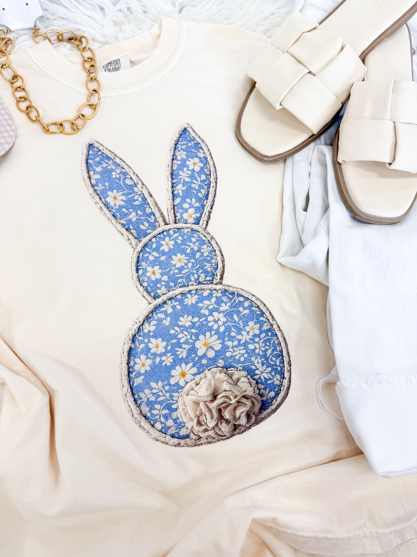 Cottage Bloom Bunny Tee