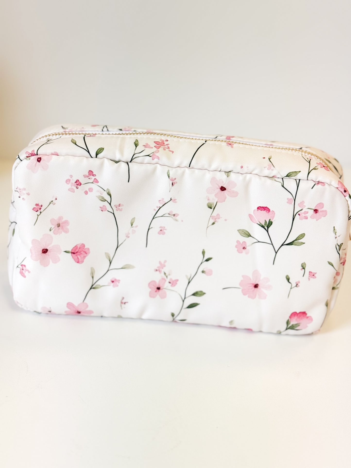 Floral Blank Large Pouch