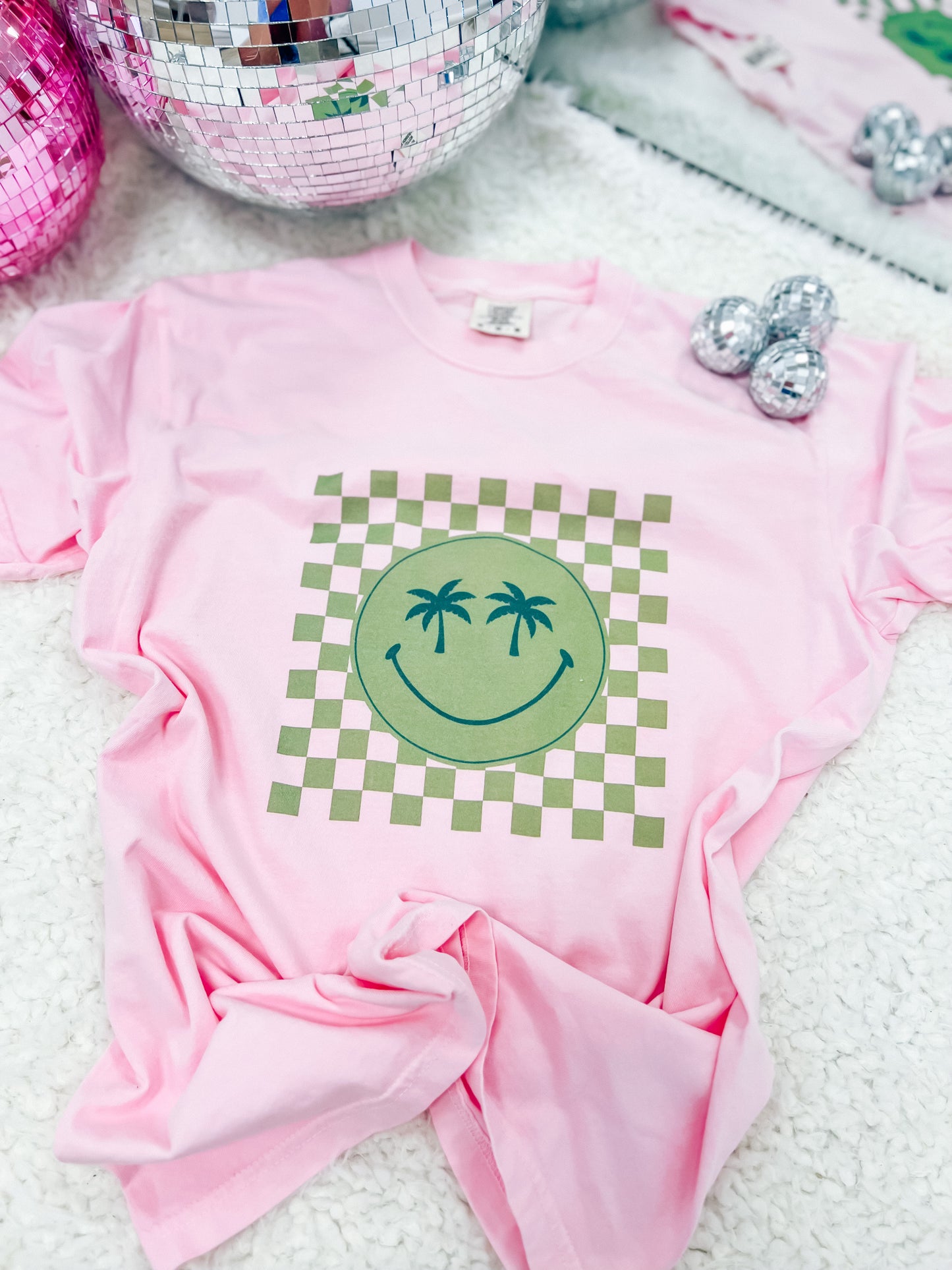 Checkered Palm Tee