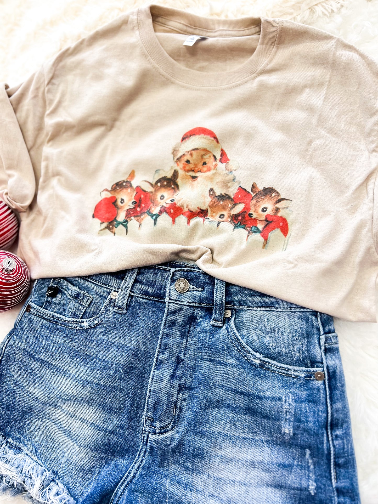 Vintage Santa w/ Reindeer