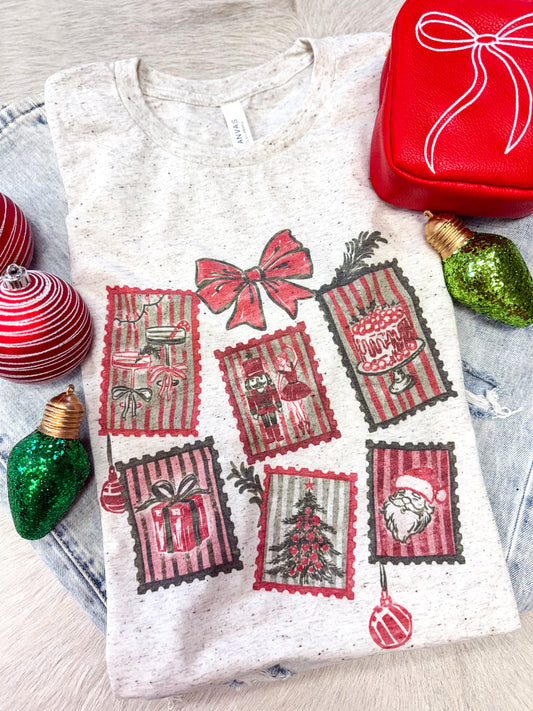 Coquette Santa Stamp Gallery Tee
