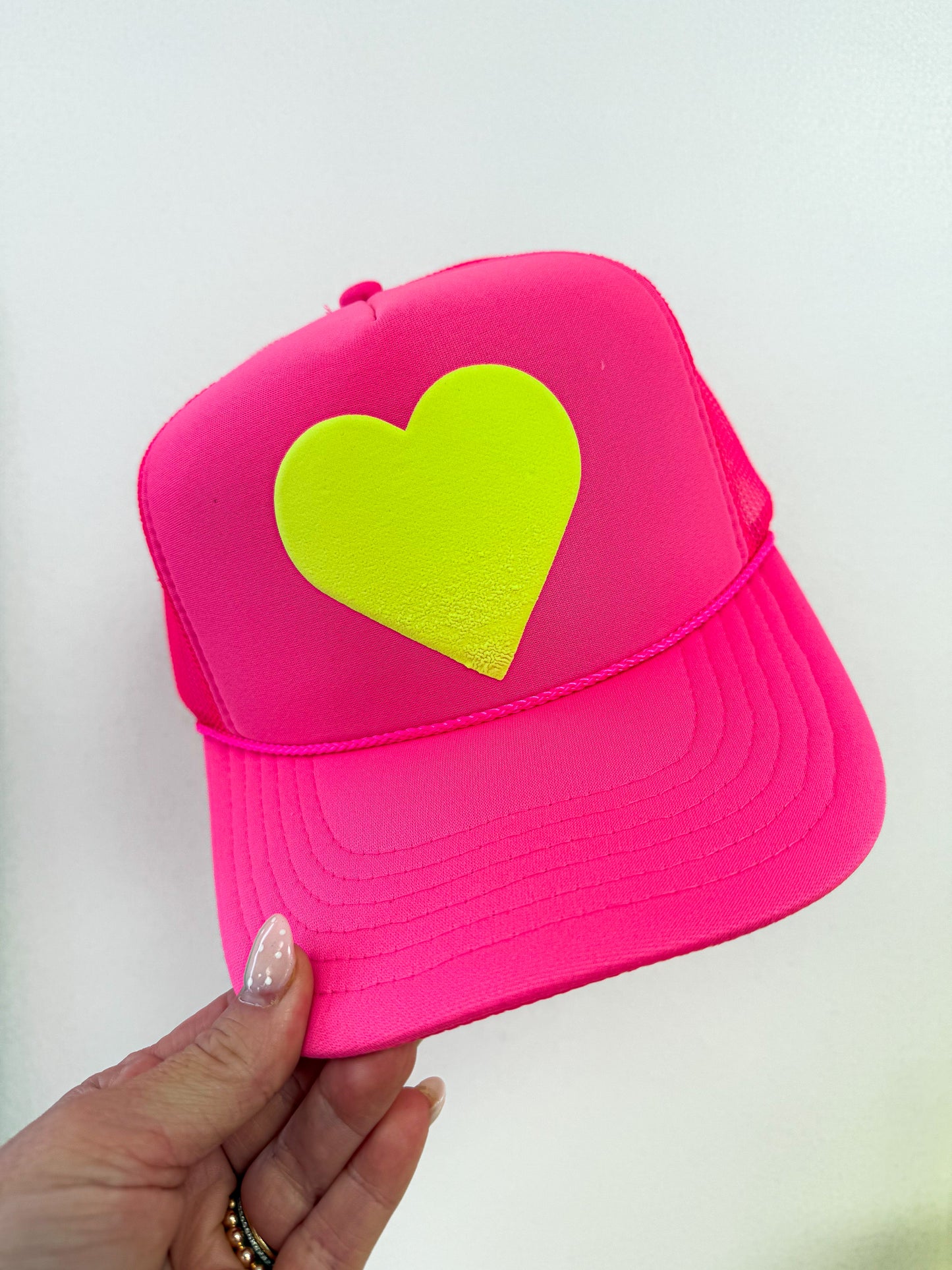 Neon Heart Trucker Hat