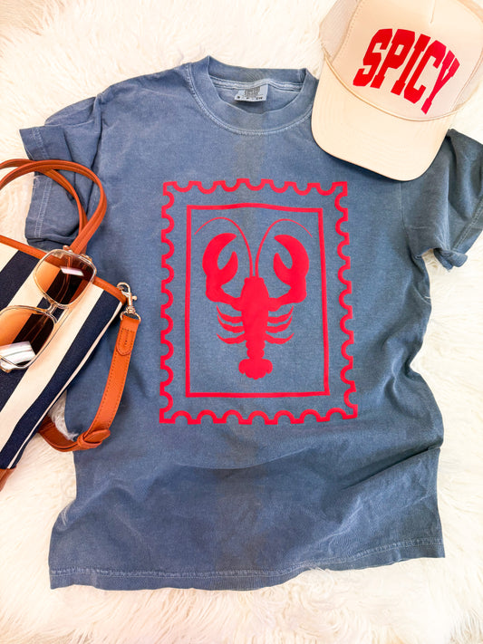 Lobster Stamp Puff Tee