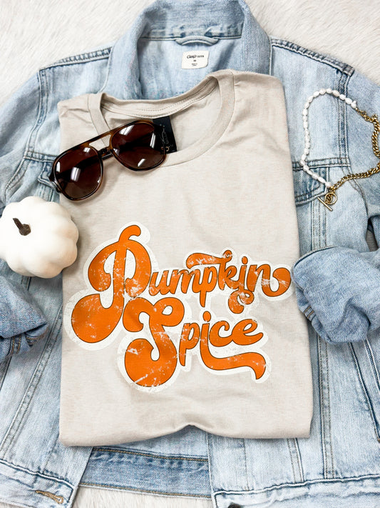 Pumpkin Spice Distressed Tee