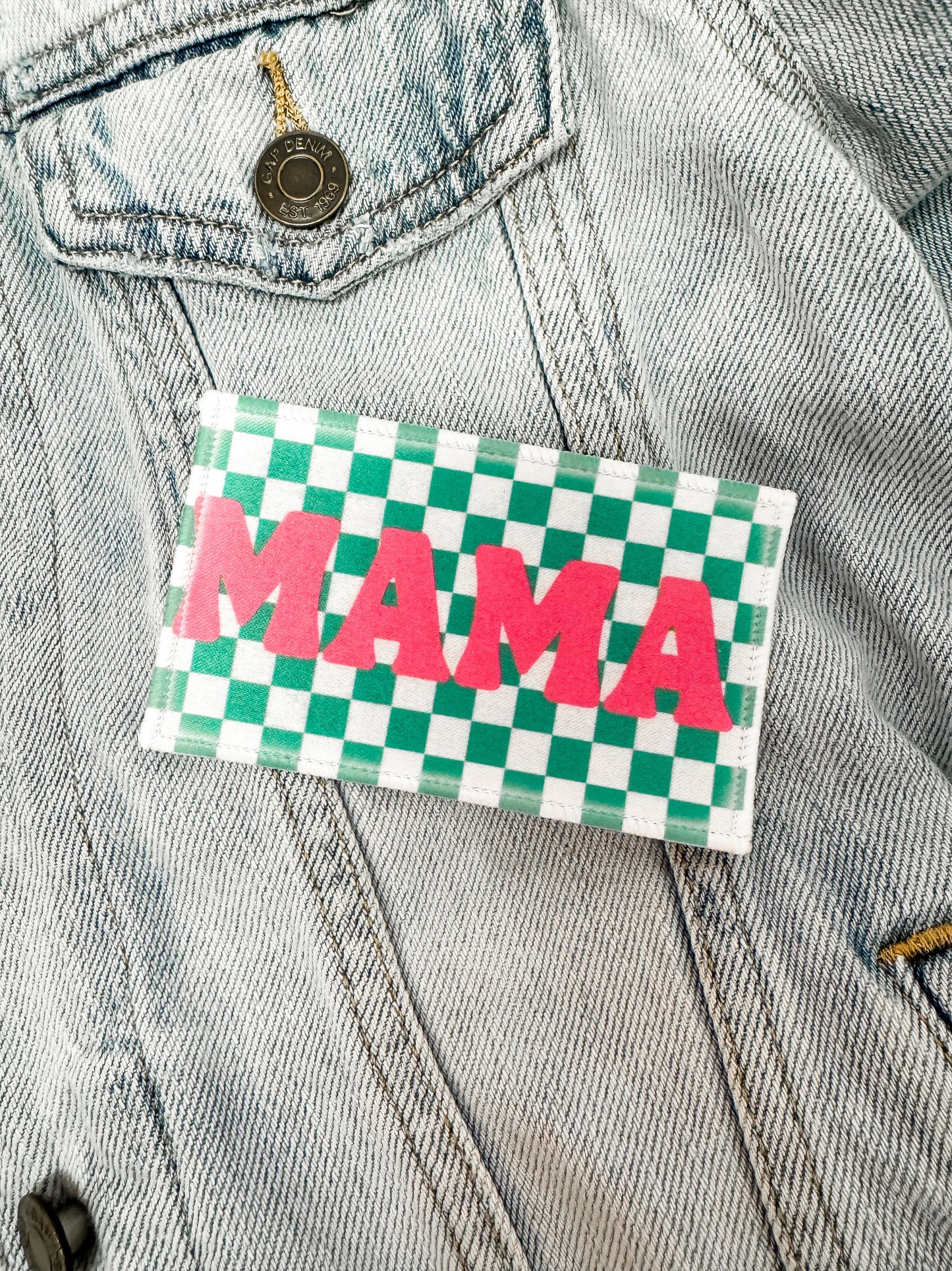 Mama Checkered Patch