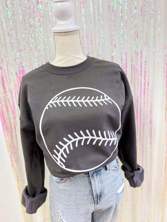 Glitter Baseball Sweatshirt