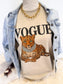 V O U G E Leopard Tee