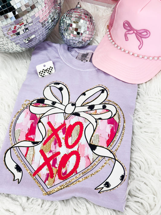 XOXO Spotted Bow Tee