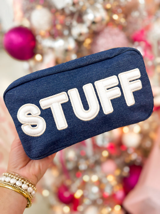 Stuff Denim Cosmetic Bag