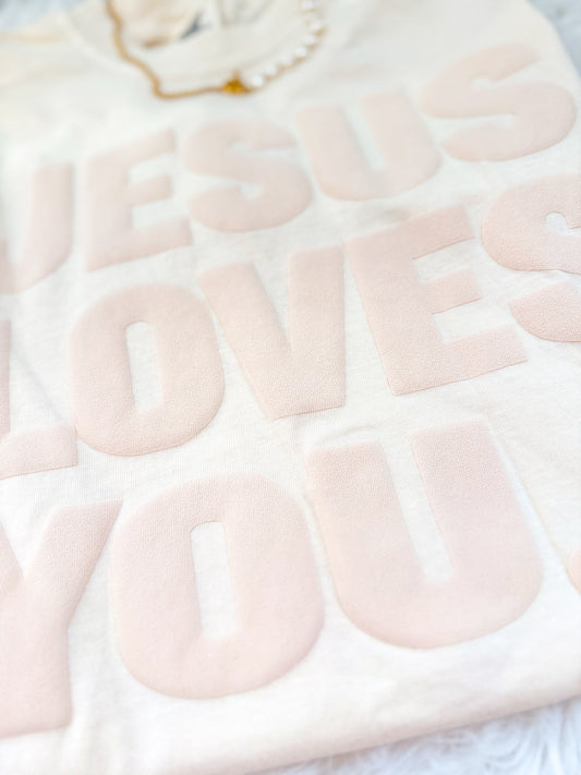 JESUS LOVES YOU Puff Sweatshirt