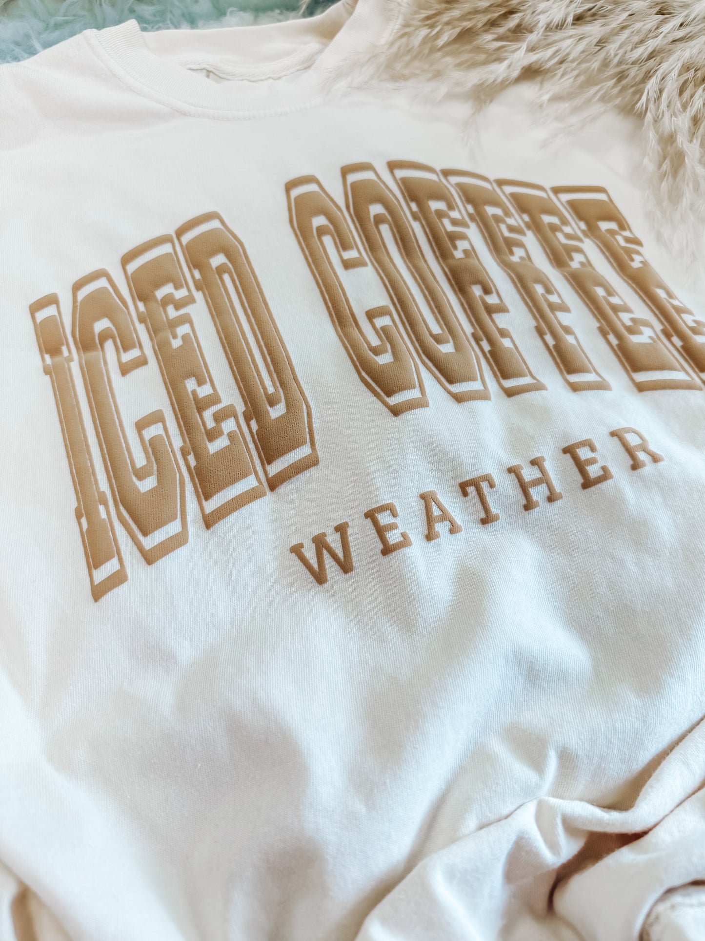 Iced Coffee Weather Puff Tee