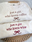 Just A Girl Who Loves Coffee Embroidered Tee