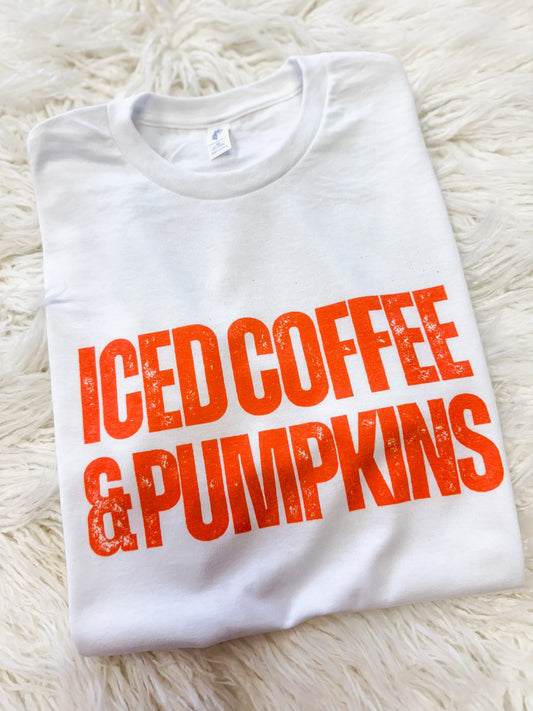 Iced Coffee & Pumpkins Tee